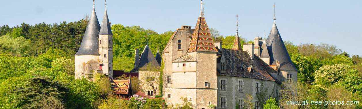 Château de la Rochepot - pano