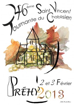 St Vincent tournante du chablisien - Affiche 2013