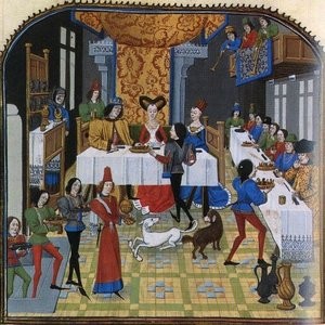 un banquet médiéval