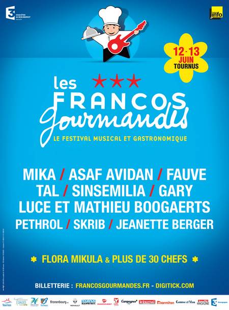 affiche Francos Gourmandes 2015