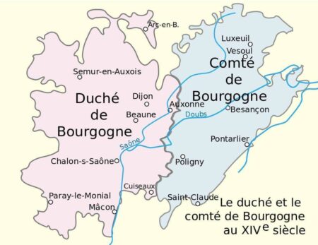Duché et Comté de Bourgogne au XIVe